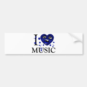 Music Crazy_ Bumper Sticker