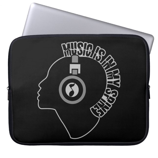 Music custom colour laptop sleeve (Front)