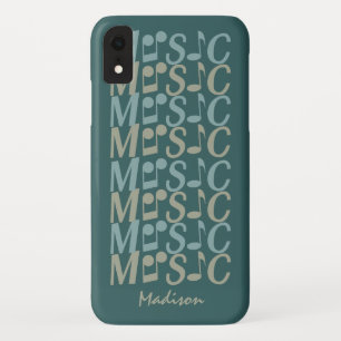 MUSIC custom colour & name phone cases