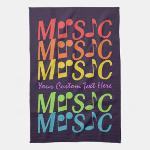 MUSIC custom hand towel