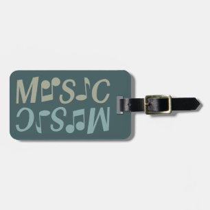 MUSIC custom luggage tag