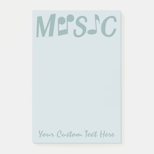 MUSIC custom Post-It notes (Front)