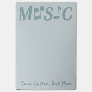 MUSIC custom Post-It notes