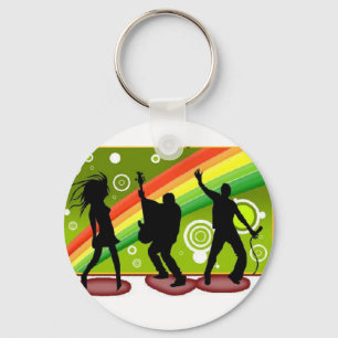 Music dances keychain