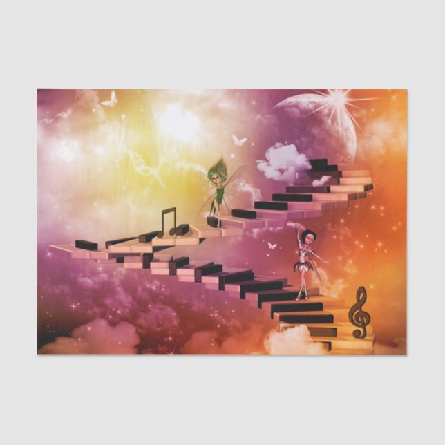 Music, dancing fairys tissue paper (Front)