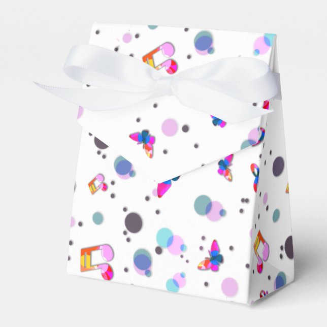 Music Dancing Favor Box (Front Side)