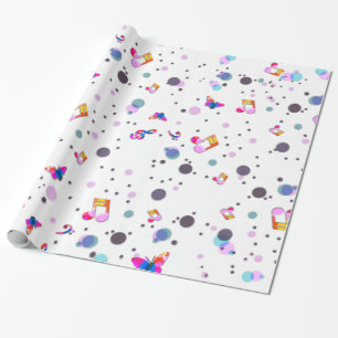Music Dancing Wrapping Paper