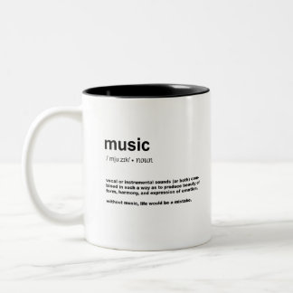 Music Definition Two-Tone Coffee Mug