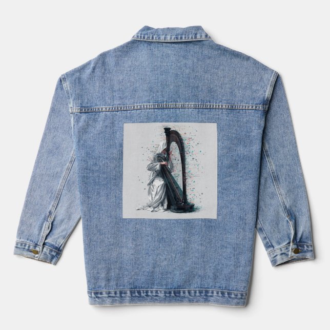 music denim jacket (Back)