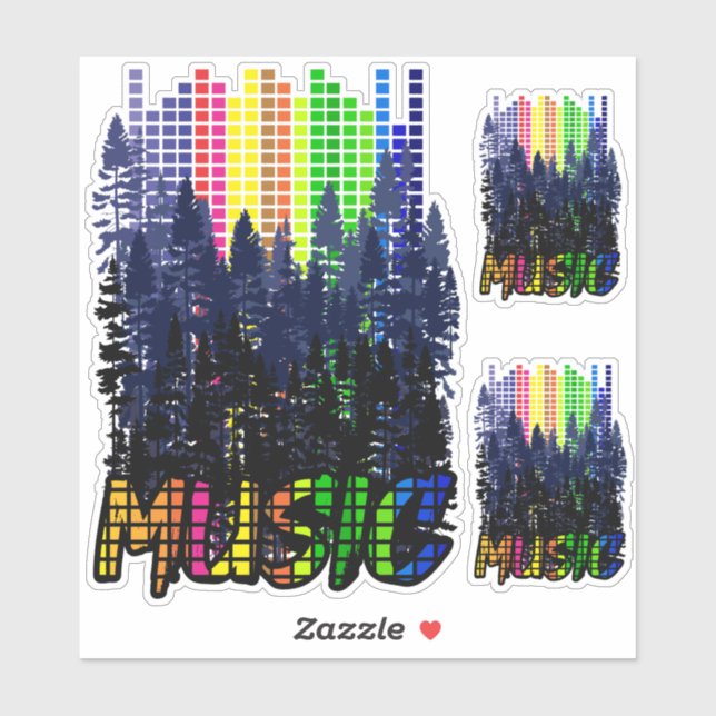Music design Sticker set (Sheet)