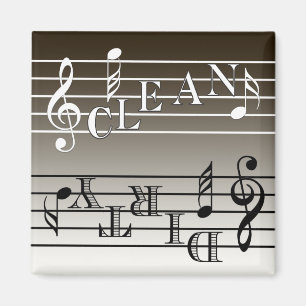 Music Dishwasher Indicator Magnet