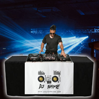 Music DJ Business Turntable Table Runner Banner Tapestry