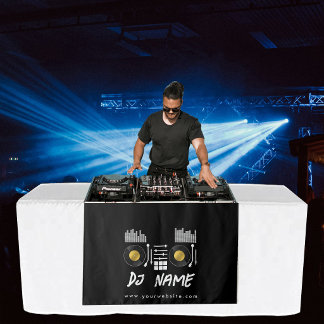 Music DJ Business Turntable Table Runner Banner Tapestry
