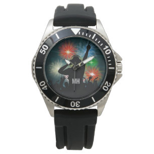 Music DJ custom monogram watches