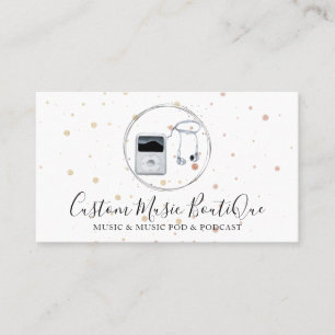 Music Dj Player Business Card
