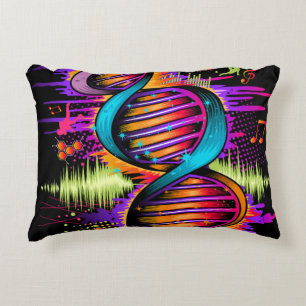 Music DNA Accent Pillow
