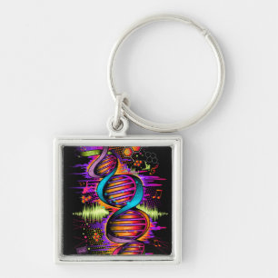Music DNA Keychain