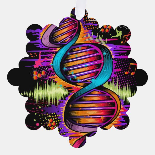 Music DNA Ornament Card (Front)