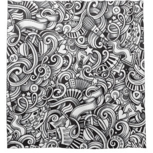 Music Doodles Vintage Background