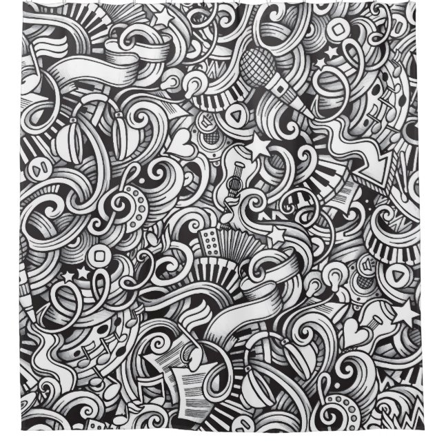 Music Doodles Vintage Background (Front)