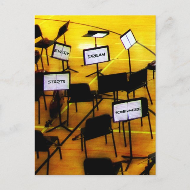 Music Dreams Postcard (Front)