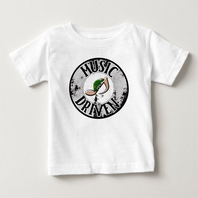 Music driven  baby T-Shirt (Front)