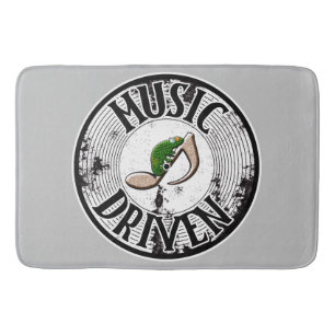 Music driven  bath mat