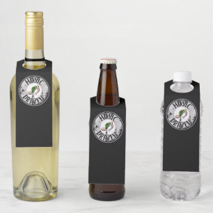 Music driven bottle hanger tag
