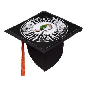 Music driven  graduation cap topper