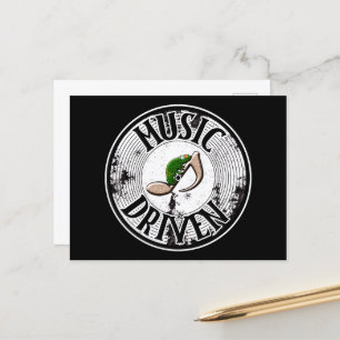 Music driven postcard
