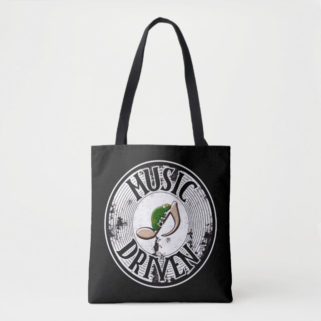 Music driven  tote bag (Front)
