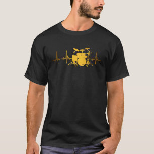 Music  Drum Heartbeat Drum Drummer Musician T-Shirt