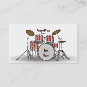 Music Drummer Business Card