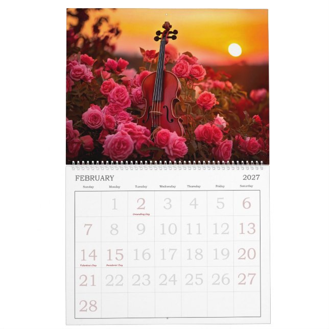 Music Enthusiasts Calendar (Feb 2027)