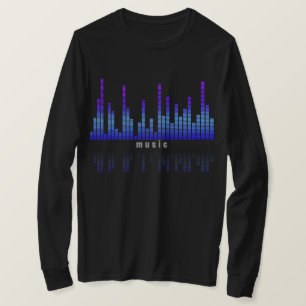 Music Equalizer on Men's Basic Long Sleeve T-Shirt
