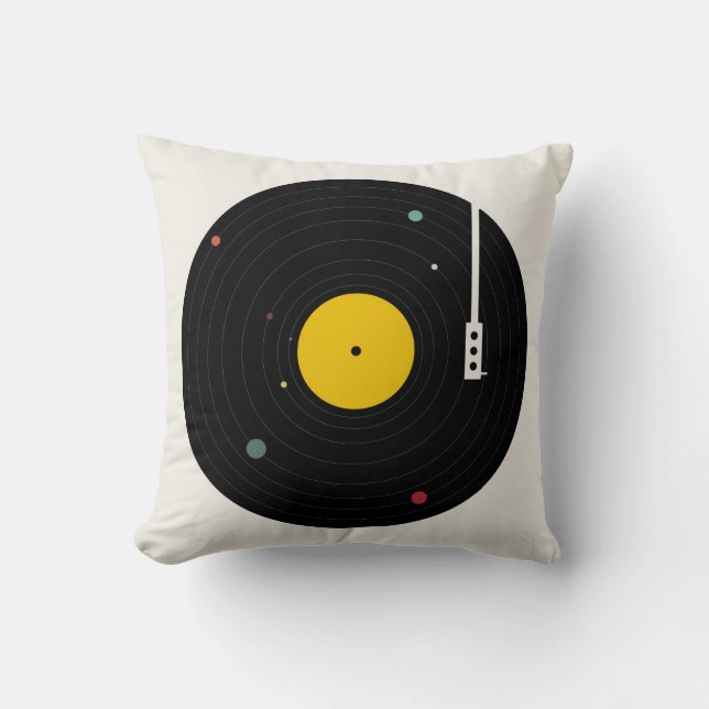 Music Everywhere | Florent Bodart Throw Pillow (Front)