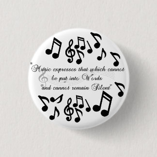 Music Expresses 1 Inch Round Button