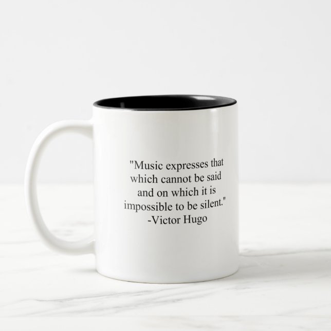 Music expresses Two-Tone coffee mug (Left)