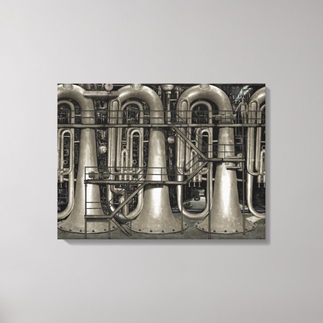 Music Factory Canvas Print (Front)