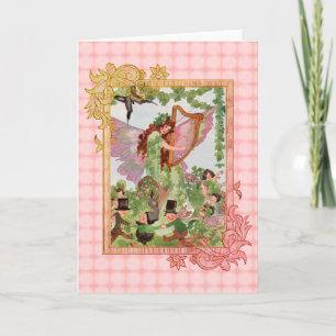 Music Faerie Playing Music  Card
