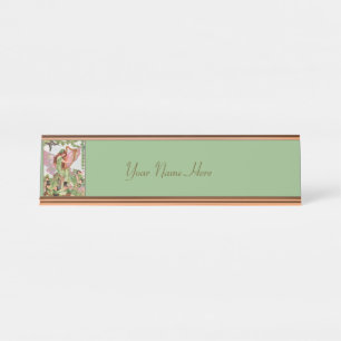 Music Faerie Playing Music  Desk Name Plate