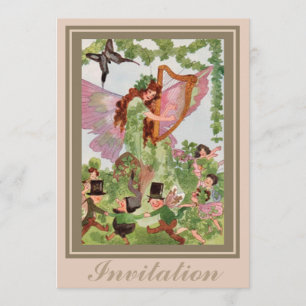 Music Faerie Playing Music Invitation