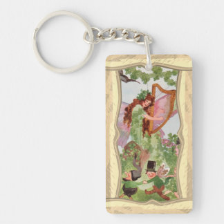 Music Faerie Playing Music Keychain