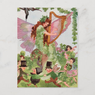 Music Faerie Playing Music Postcard
