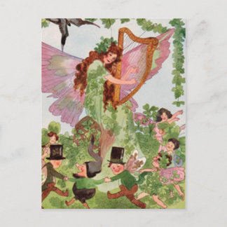 Music Faerie Playing Music Postcard