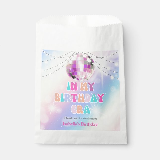 Music Fan In My Birthday Era Birthday Favour Bag (Front)