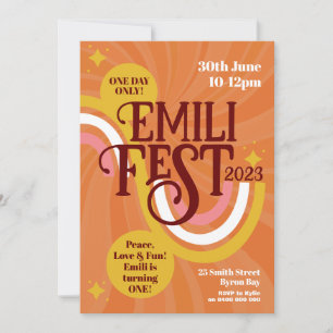 Music Festival Birthday Invitation