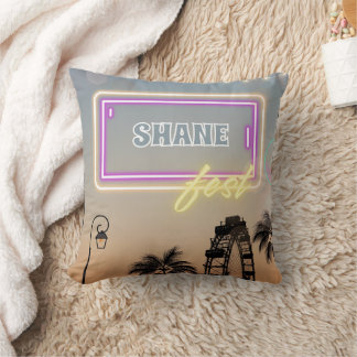 Music Festival Concert Birthday Party Throw Pillow