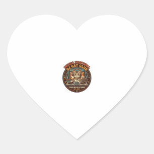Music Festival DJ Cat Cat Lover Gift - Music Festi Heart Sticker
