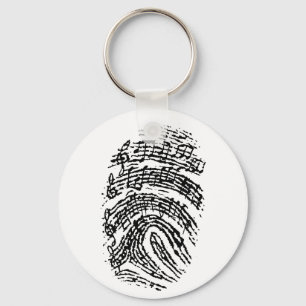 Music Fingerprint Keychain